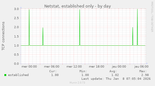 Netstat, established only